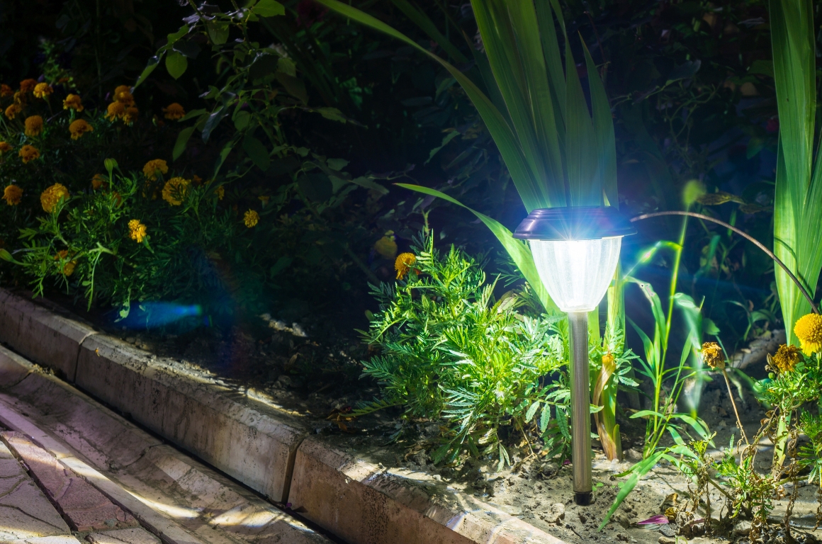 A small LED garden light